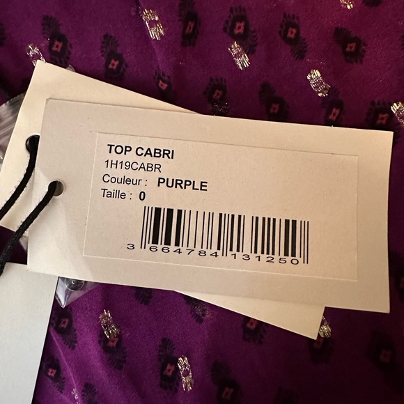 ba&sh Purple Patterned Blouse - Picture 5 of 6